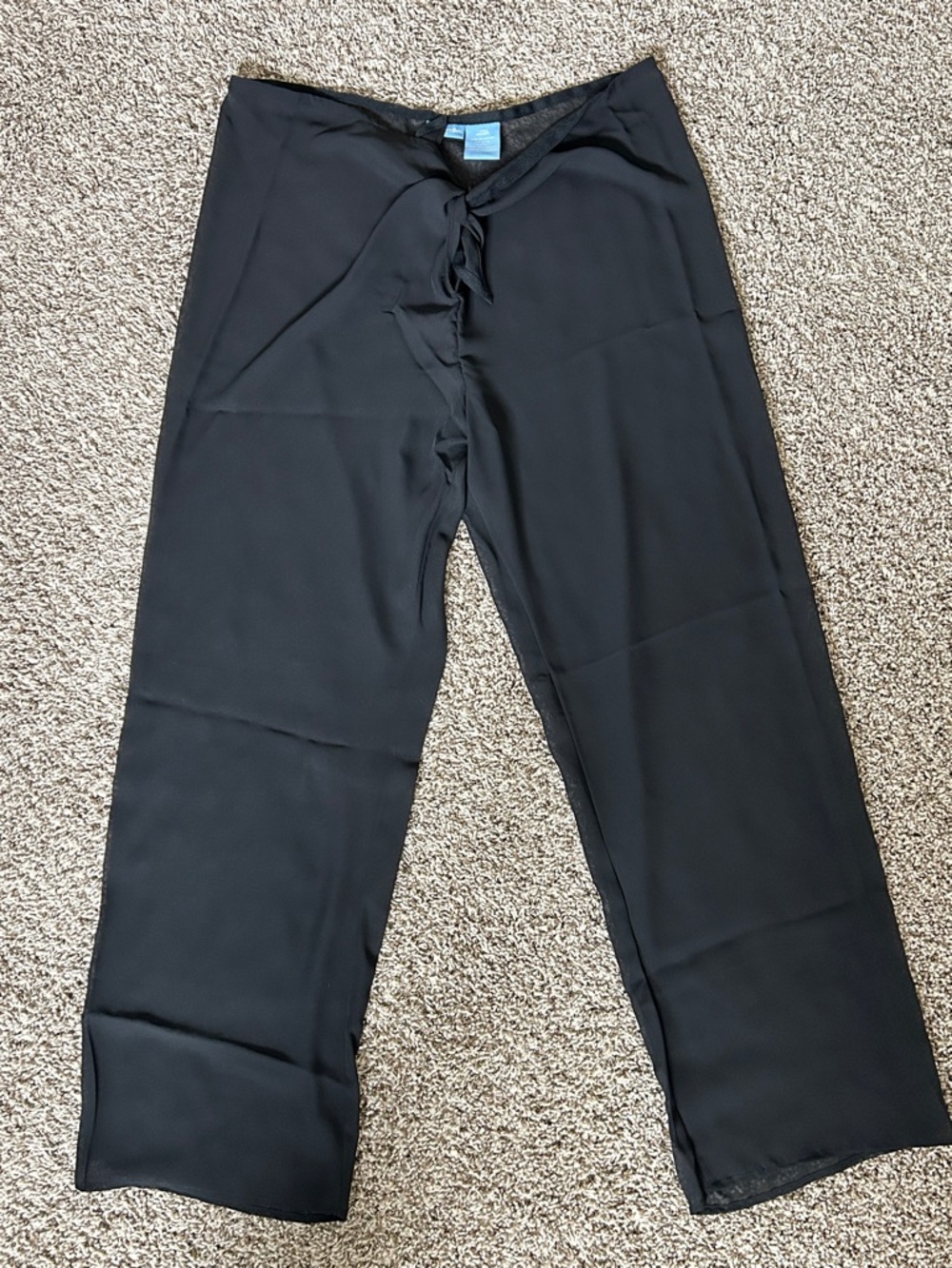 NWOT St. John's Bay Black Swim Pants Cover-Up - Size Large